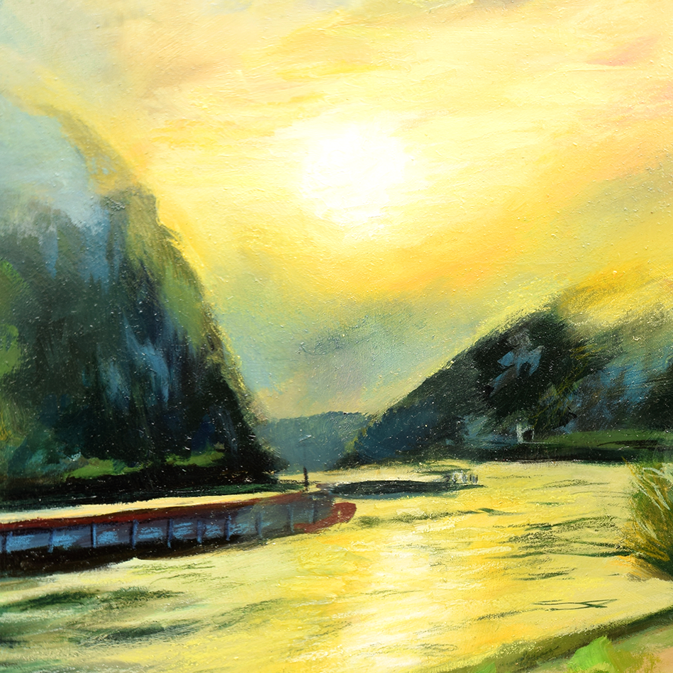 Stroming van het Geluk | Origineel Schilderij