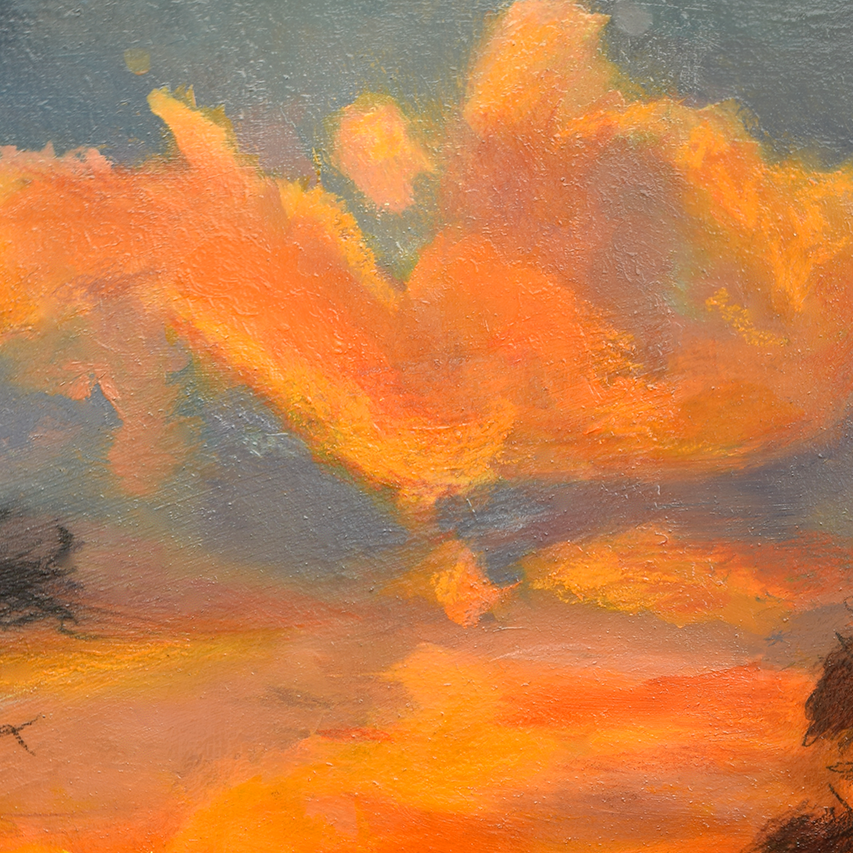 Afscheid in de Schemer | Origineel Schilderij