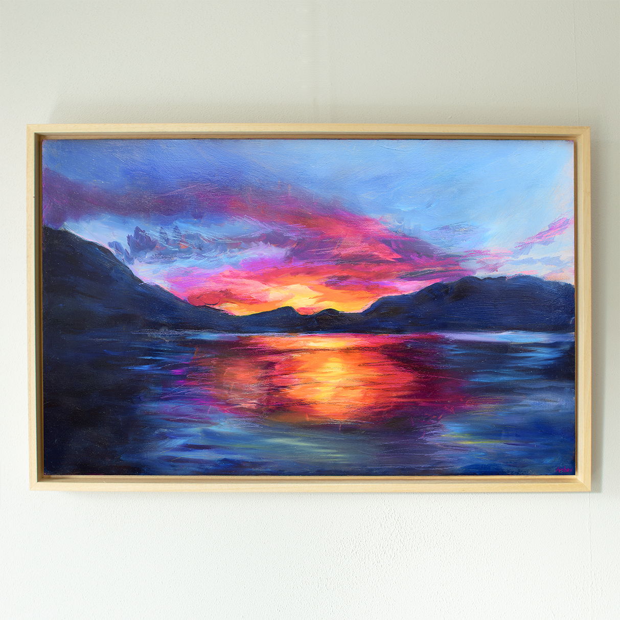 Vuur in de Horizon | Origineel Schilderij
