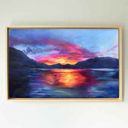 Vuur in de Horizon | Origineel Schilderij